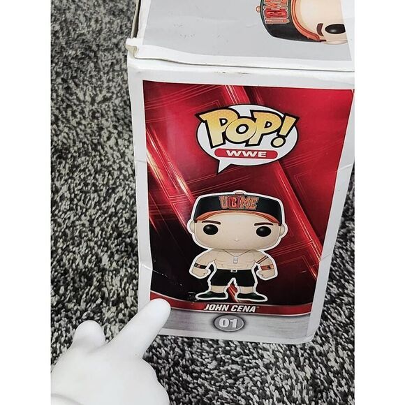 Funko Pop! WWE - John Cena #01 WWE Superstar Green Orange Hat #A2 - Picture 10 of 11